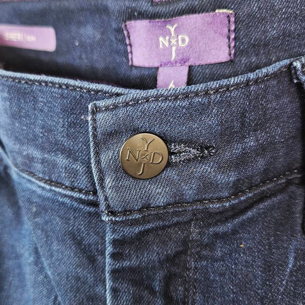 NOT YOUR DAUGHTERS JEANS Sheri Slim Deep Wash Lift Tuck Straight Leg Jean Size 6 - Picture 3 of 9